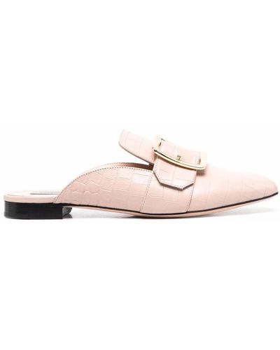 Bally Buckle-fastening Slip-on Mules - Pink
