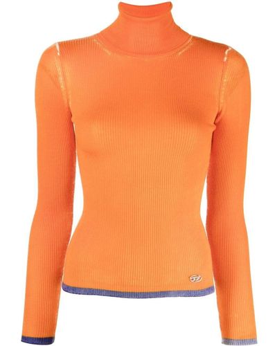 DIESEL M-aribelle Ribbed-knit Jumper - Orange