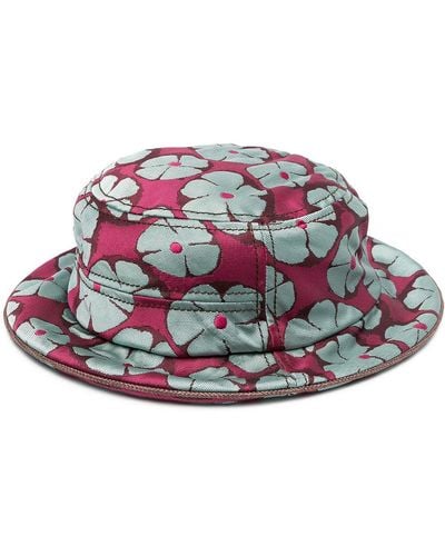 10 Corso Como Floral Jacquard Bucket Hat - Gray