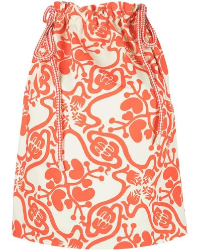 Rodebjer Graphic-print Sleeveless Top - Red