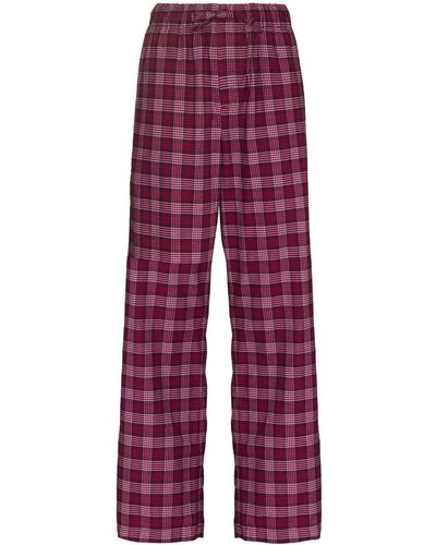 Tekla Pantalones de pijama rectos - Rosa