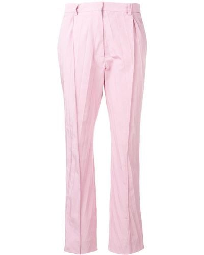 Valentino Garavani Pleated Cropped Pants - Pink