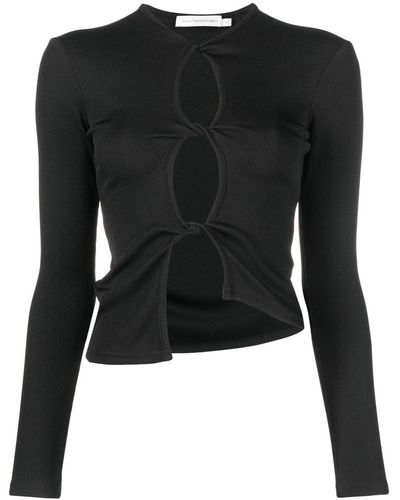Christopher Esber Twisted-effect Cut-out Top - Black