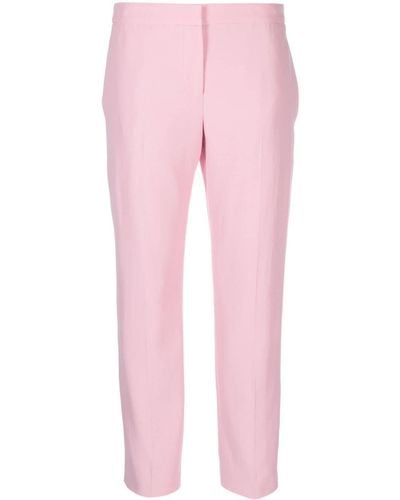Alexander McQueen Tapered-leg Cropped Trousers - Pink
