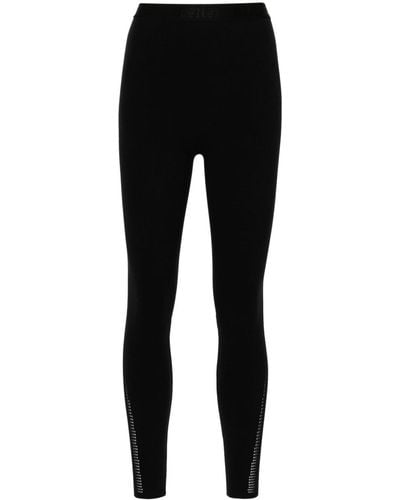 Wolford Legging Met Logoband - Zwart