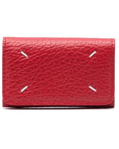 Maison Margiela Four-stitch Leather Key Holder - Red