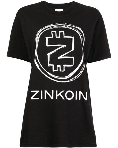 Natasha Zinko Logo-print Cotton T-shirt - Black