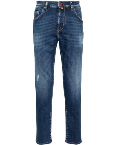 Jacob Cohen Scott Skinny Cropped Jeans - Blauw