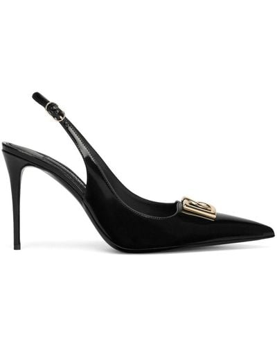 Dolce & Gabbana Escarpins noirs à ferrure à logo