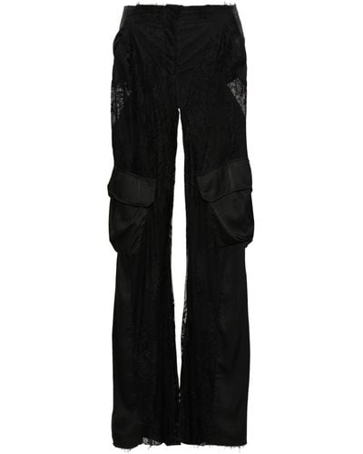 Atu Body Couture X Rue Ra Lace Cargo Trousers - Black