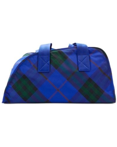 Burberry Medium Shield Duffle Bag - Blue