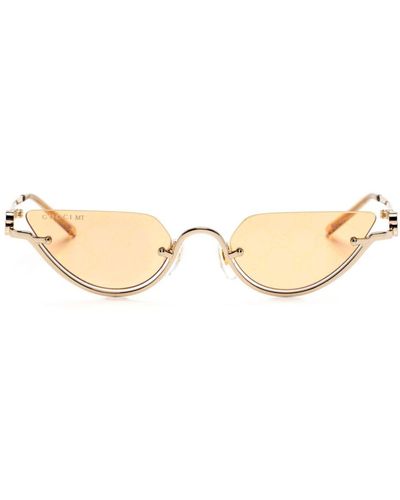 Gucci Cat-Eye-Sonnenbrille mit GG - Natur