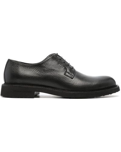 Casadei Cervo Leather Derby Shoes - Black