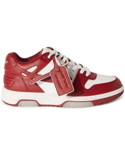 Off-White c/o Virgil Abloh Out Of Office "ooo" Low-top Trainers - Red