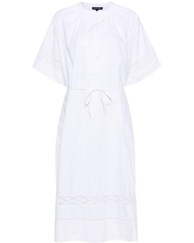 Soeur Crochet-detail Cotton Dress - White