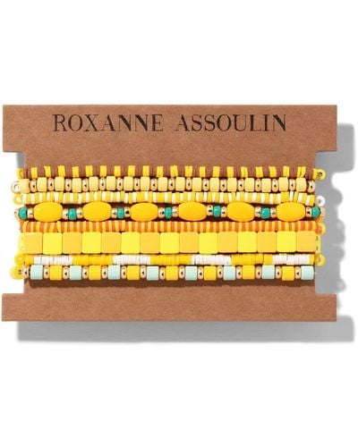 Roxanne Assoulin Color Therapy® Yellow ブレスレット セット - イエロー