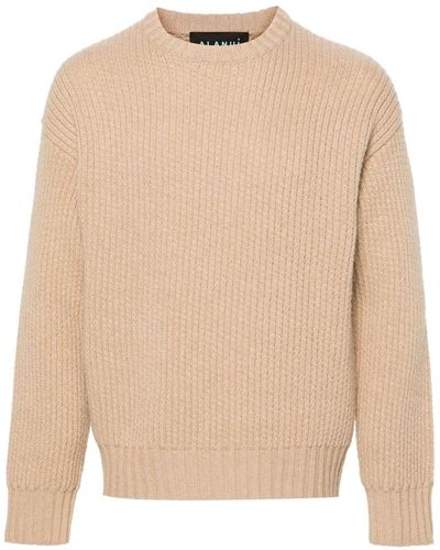 Alanui Finest Cable-knit Sweater - Natural