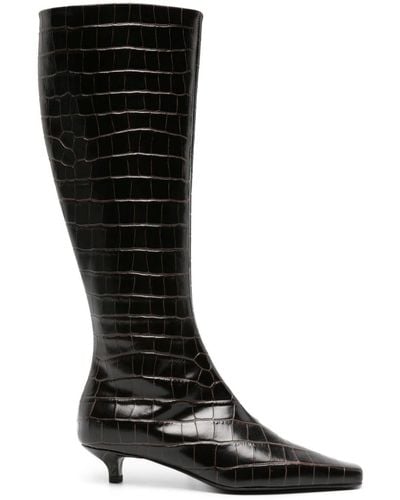Totême The Slim 35mm Knee-high Boots - Black