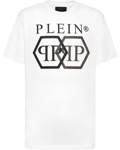 Philipp Plein Stones Hexagon T-Shirt - White