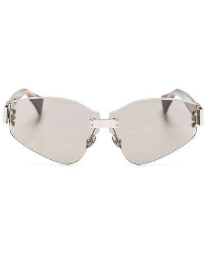 Vivienne Westwood Jordan Rimless Angular-frame Sunglasses - Brown