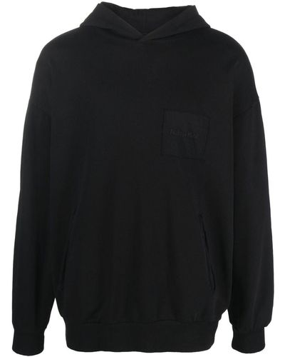 Philippe Model Embroidered-logo Hoodie - Black