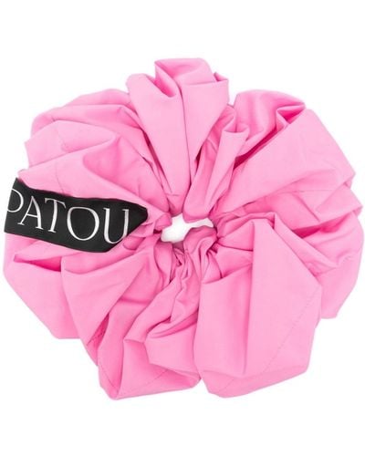 Patou Large Katoenen Scrunchie - Roze