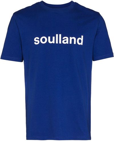 Soulland Chuck ロゴ Tシャツ - ブルー