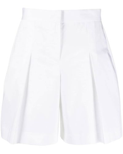 PT Torino Geplooide Shorts - Wit