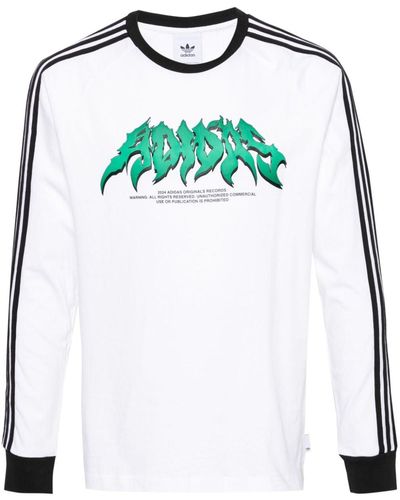 adidas Camiseta con motivo 3-Stripes - Blanco