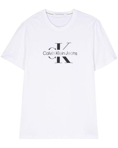 Calvin Klein Camiseta con logo estampado - Blanco