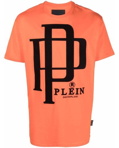 Philipp Plein ロゴ Tシャツ - オレンジ
