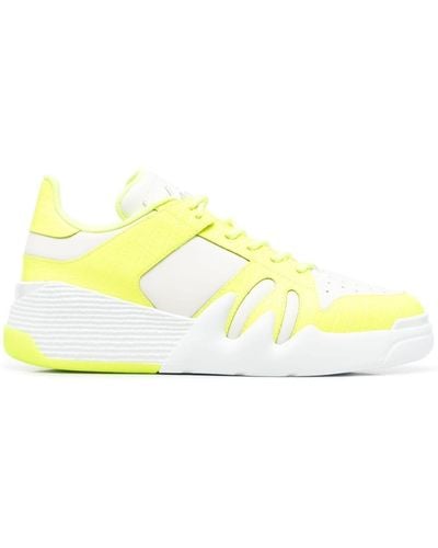 Giuseppe Zanotti Two-tone Leather Sneakers - Yellow