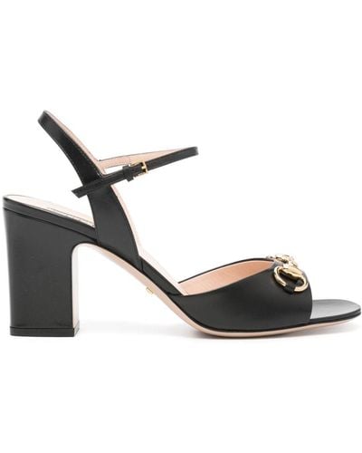 Gucci Horsebit Leren Slingback Pumps - Wit