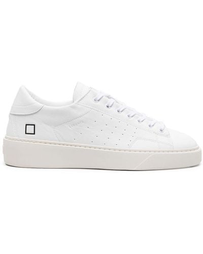 Date Levante Leather Sneakers - White