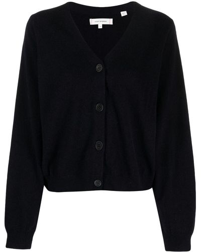 Chinti & Parker Cardigan crop en laine à col v - Noir