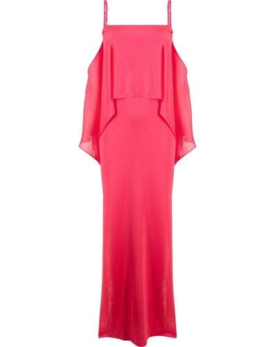 Tom Ford Off-shoulder Ruffle-detail Dress - Pink