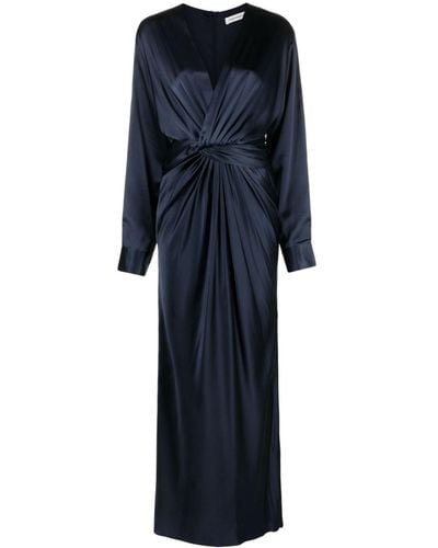 Christopher Esber Triquetra Twist Silk Maxi Dress - Blue