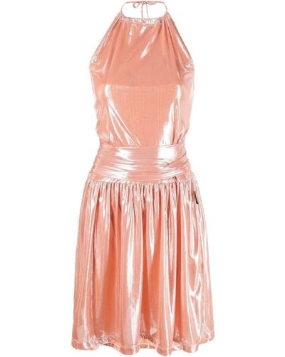 Love Moschino Neckholder-Kleid - Pink