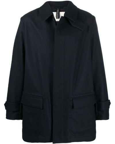 Mackintosh Manteau TRAVEL à simple boutonnage - Bleu