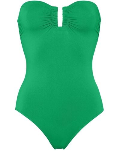 Eres Cassiopée Bustier-style Swimsuit - Green