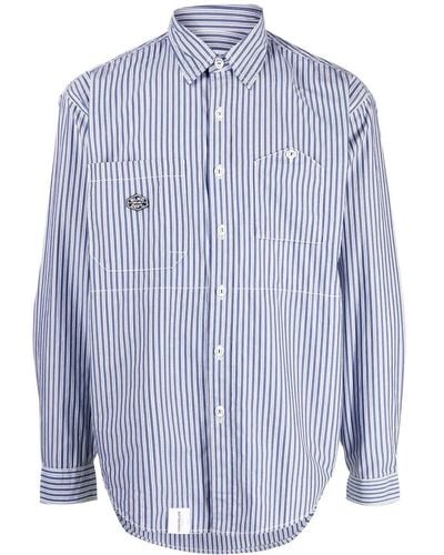 Chocoolate Striped Long-sleeve Shirt - Blue