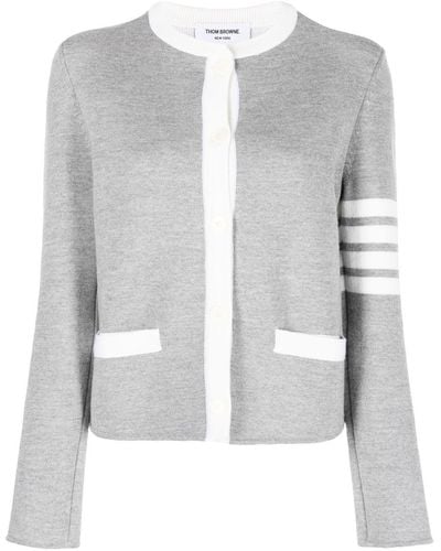 Thom Browne Gestreept Vest - Grijs