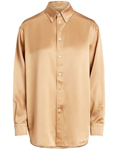 Polo Ralph Lauren ロングスリーブ シルクシャツ - ナチュラル