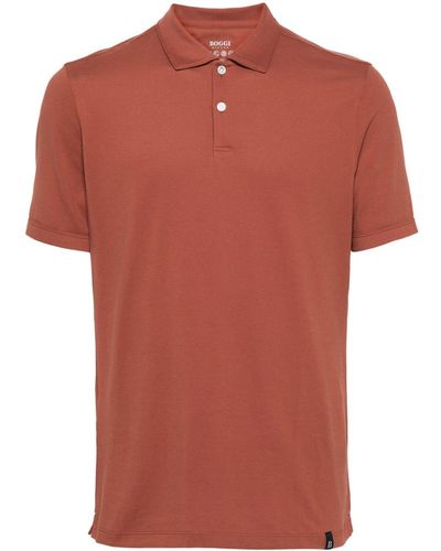 BOGGI Poloshirt mit kurzen Ärmeln - Orange
