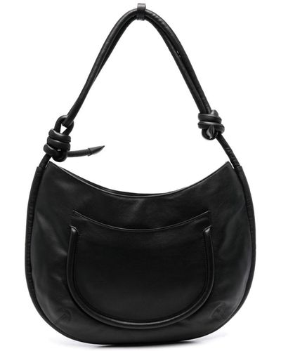 Zanellato Knot-detail Leather Shoulder Bag - Black