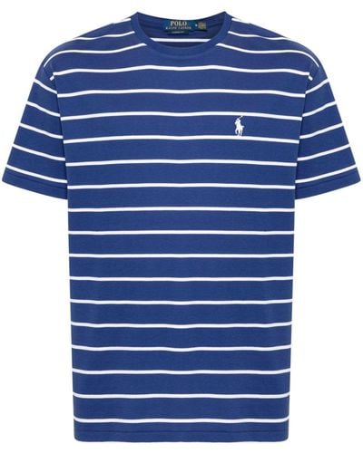 Polo Ralph Lauren T-Shirt mit Polo Pony-Stickerei - Blau