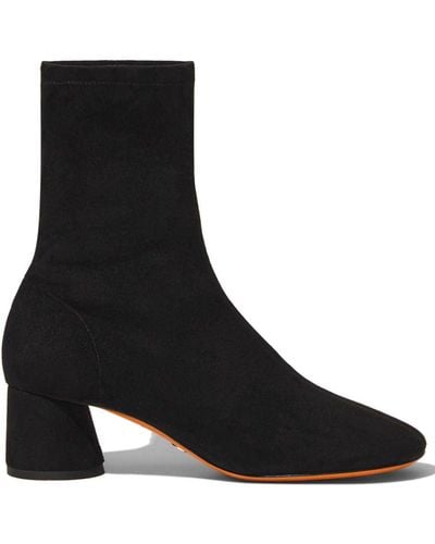 Proenza Schouler Glove 55mm Suede Ankle Boots - Black