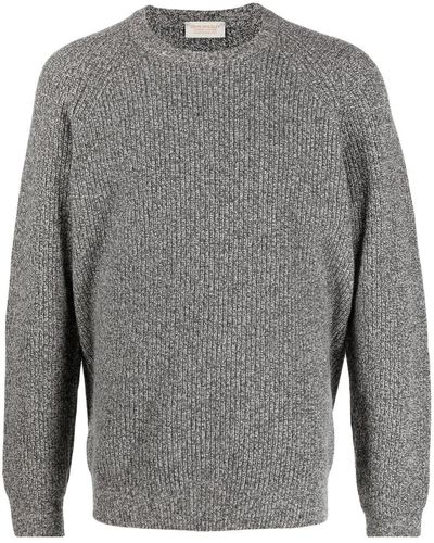 John Smedley Ribbed-knit Sweater - Gray