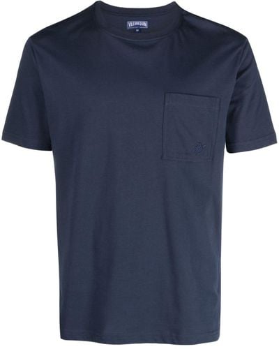 Vilebrequin Camiseta Titus con cuello redondo - Azul