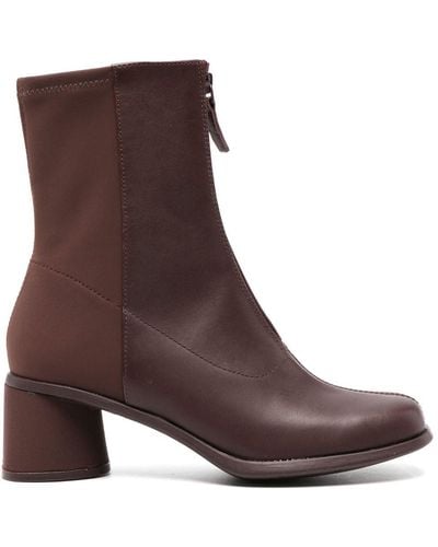 Camper Kiara 60mm Leather Ankle Boots - Brown